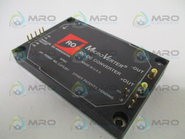 RO ASSOCIATES MICRO VERTER uV28-24 DC-DC CONVERTER *USED*