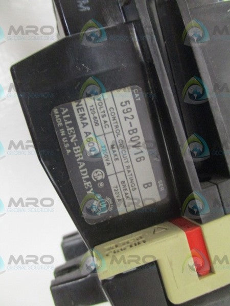 ALLEN BRADLEY 592-BOV16 SER. B (AS PICTURED)  UNMP