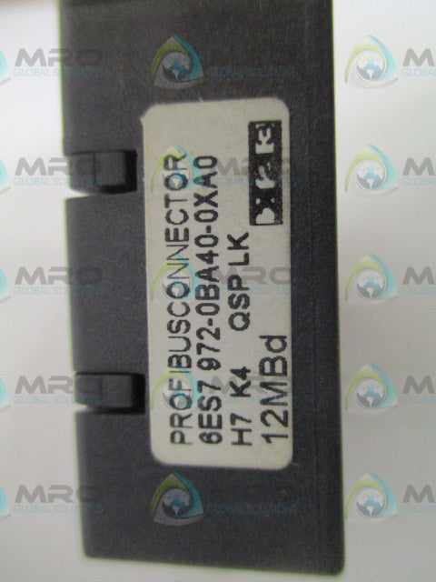 SIEMENS 6ES7972-0BA40-0XA0 PROFIBUS CONNECTOR *USED*