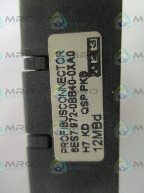 SIEMENS 6ES7972-0BB40-0XA0 PROFIBUS CONNECTOR *USED*