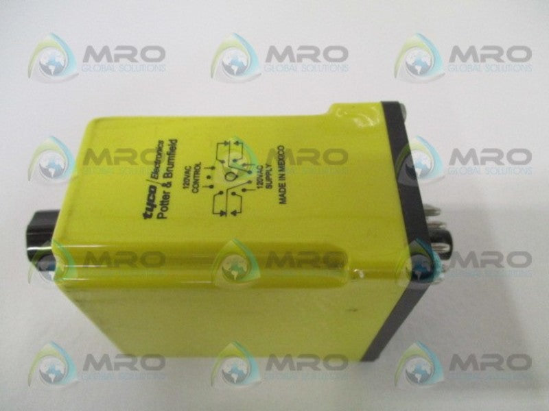 POTTER & BRUMFIELD CDB-38-70014 TIME DELAY RELAY 0.1-10 SEC 120/240VAC *USED*