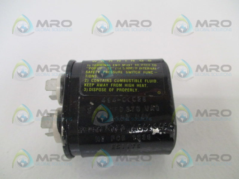 INDUSTRIAL MRO 494-00028 CAPACITOR 370VAC *NEW NO BOX*