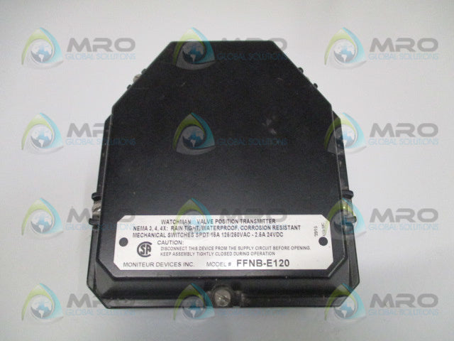 MONITEUR DEVICES FFNB-E120 VALVE POSITON TRANSMITTER *USED*