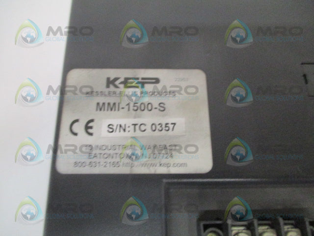 KEP MMI-1500-S OPERATOR INTERFACE (AS PICTURED) *USED*