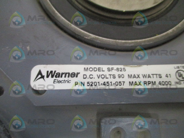 WARNER ELECTRIC SF-825 5201-451-057 CLUTCH BRAKE *NEW NO BOX*