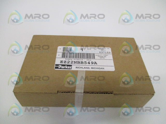 PARKER EZ22NBB549A DOUBLE SOLENOID VALVE *FACTORY SEALED*