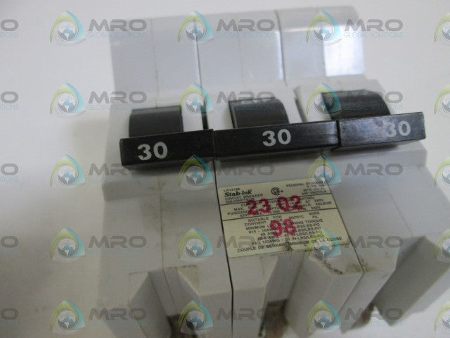 STAB-LOK CIRCUIT BREAKER NA330 *USED*