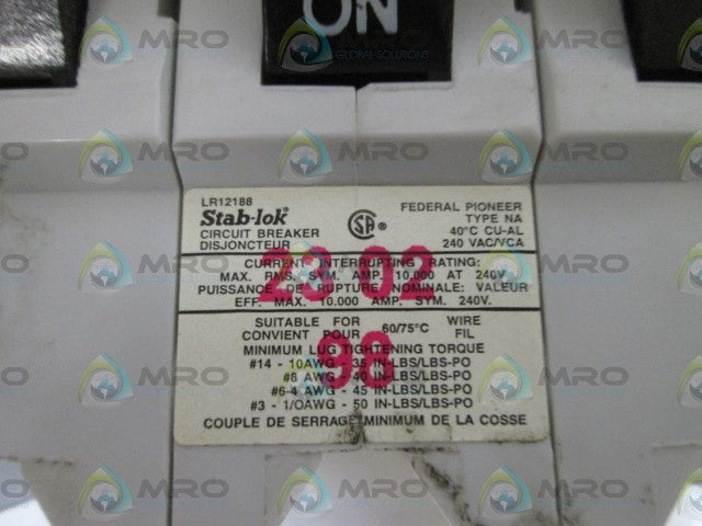 STAB-LOK CIRCUIT BREAKER NA330 *USED*