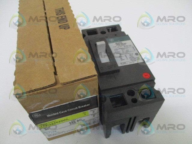 GENERAL ELECTRIC TED124020WL CIRCUIT BREAKER 20A (GREEN) *NEW IN BOX*