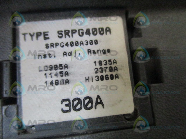 GENERAL ELECTRIC SGLA36AT0400 CIRCUIT BREAKER 300A RATING *USED*