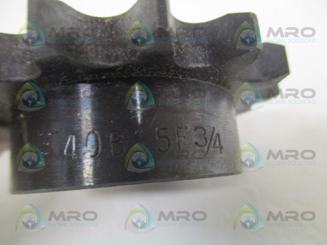 TSUBAKI 40B15F SPROCKET 3/4" *NEW NO BOX*