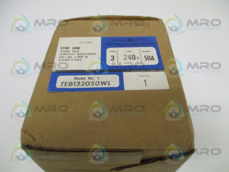 GENERAL ELECTRIC TEB132050WL CIRCUIT BREAKER 50A (AS PICTURED) *NEW IN BOX*