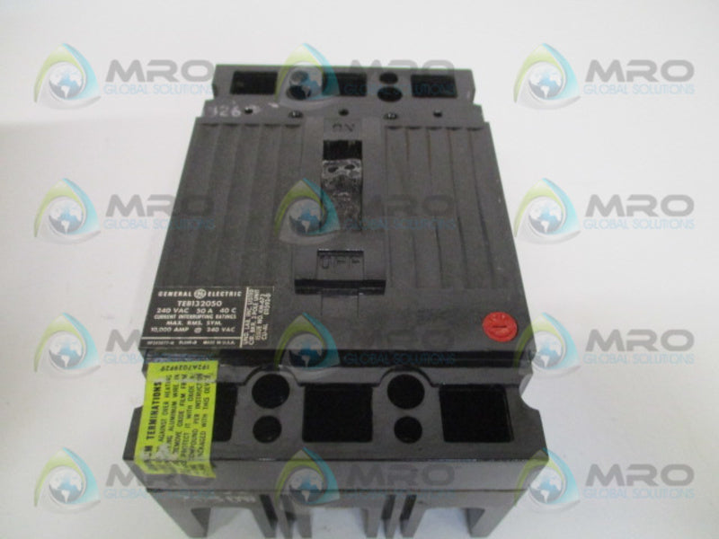 GENERAL ELECTRIC TEB132050WL CIRCUIT BREAKER 50A (AS PICTURED) *NEW IN BOX*