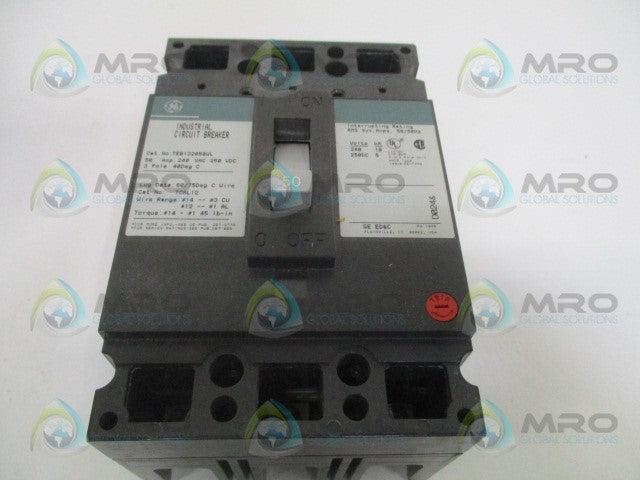 GENERAL ELECTRIC TEB132050WL CIRCUIT BREAKER 50A (GREEN) *NEW IN BOX*