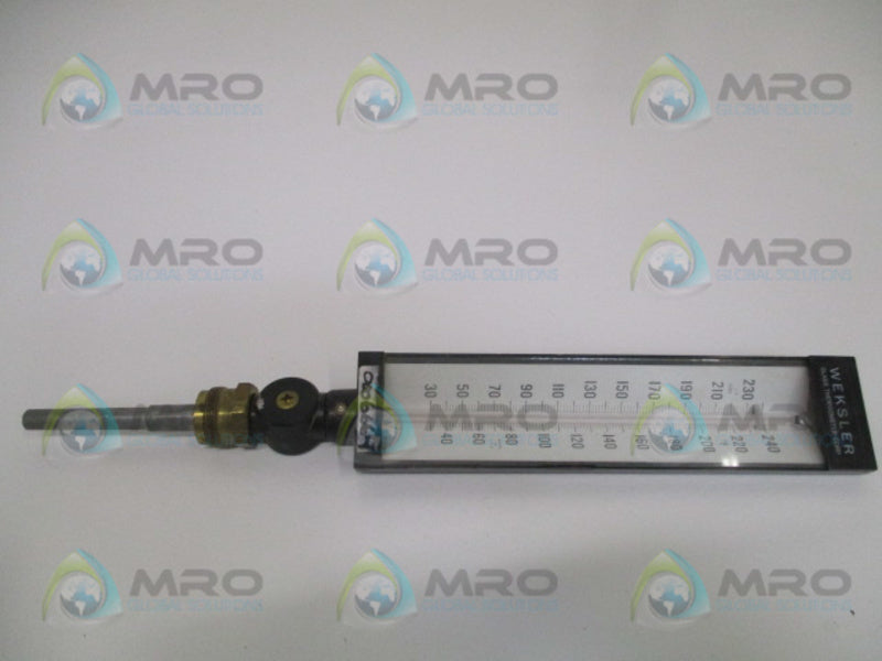 WESKLER 0/240F GLASS THERMOMETER  UNMP