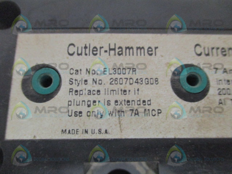 CUTLER HAMMER EL3007R CURRENT LIMITER 7A  UNMP