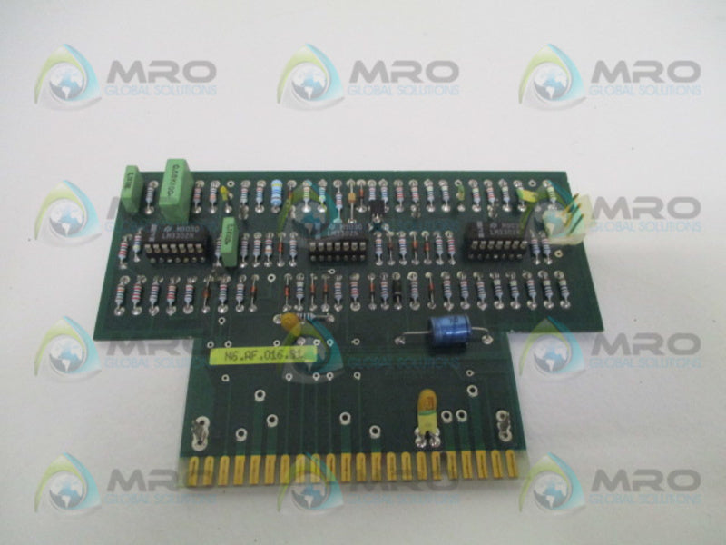 ZUMBOCH N6.AF.016.81 CIRCUIT BOARD  UNMP