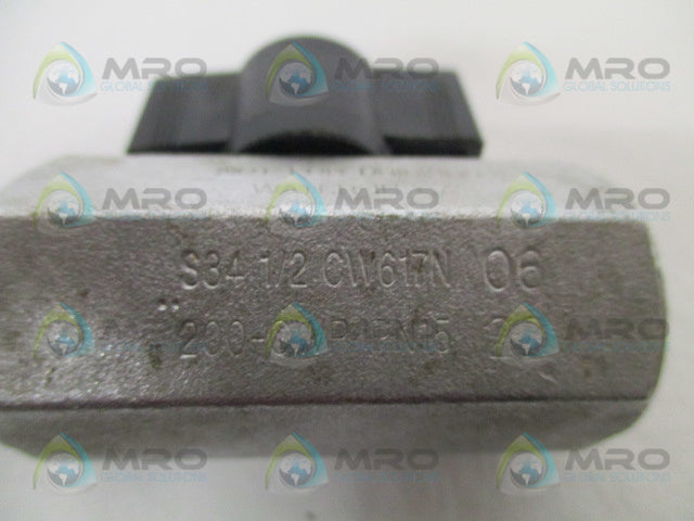 INDUSTRIAL MRO S34 CW617N FLOW VALVE 1/2" *NEW NO BOX*
