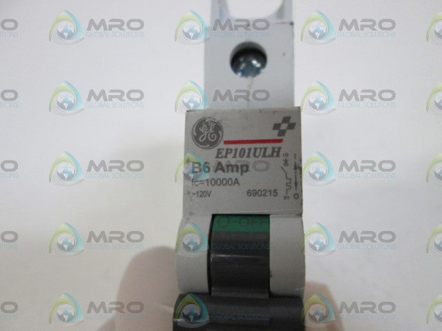 GENERAL ELECTRIC CIRCUIT BREAKER B6 AMP EP101ULH *USED*