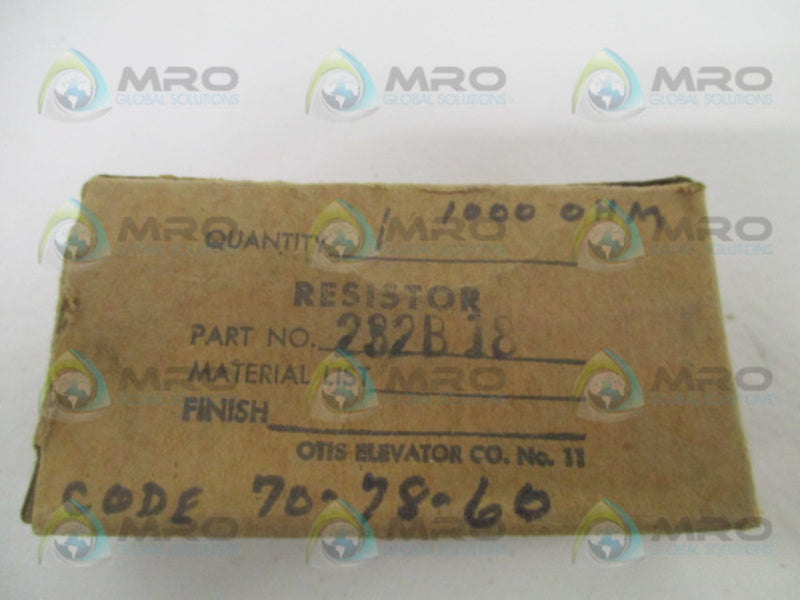 OTIS ELEVATOR 232B18 RESISTOR 1000 OHMS *NEW IN BOX*