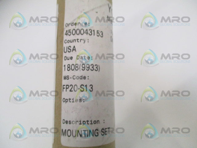 YOKOGAWA FP20-S13 4500043153 MOUNTING SET *NEW IN BOX*