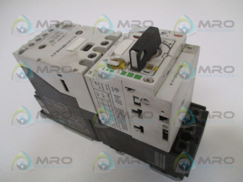 ALLEN BRADLEY 190-CPS40 SER. A w/ ZM-1-PKZ2 MOTOR STARTER 110-120V  UNMP