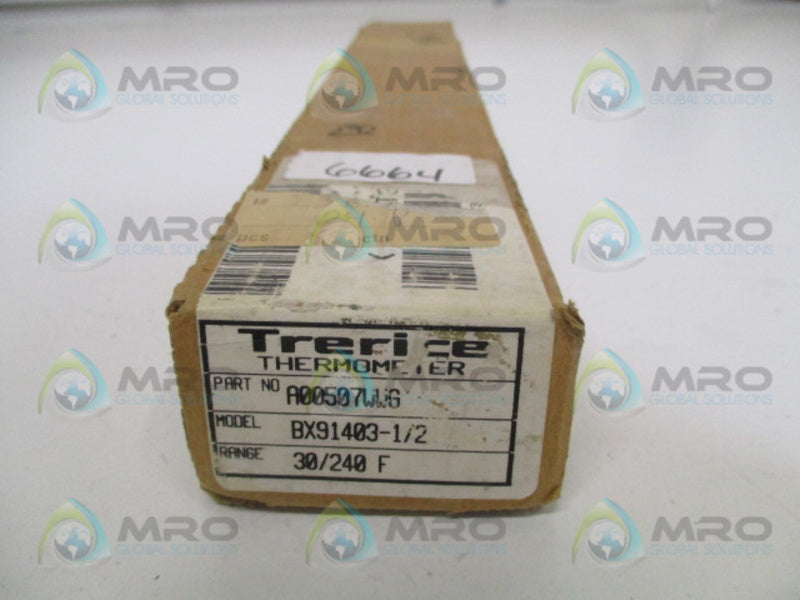 TRERICE A00507WWG BX91403-1/2 THERMOMETER 30/240F  NSMP