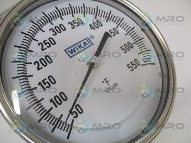 WIKA TI.50 50060D216G4 BIMETAL THERMOMETER 50/550F STEM: 6" *NEW IN BOX*