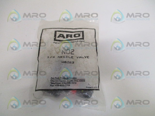 ARO N02 NEEDLE VALVE 1/4" * NEW IN FACTORY BAG *