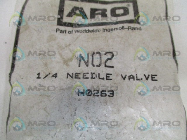 ARO N02 NEEDLE VALVE 1/4" * NEW IN FACTORY BAG *