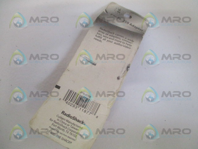 RADIO SHACK 278-258 F TO PL-259 ADAPTER *NEW IN ORIGINAL PACKAGE*
