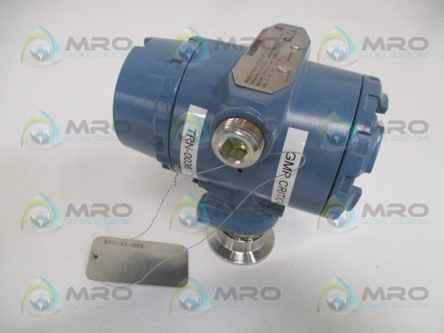 ROSEMOUNT 2090FG2S2DE1M7Q4 PRESSURE TRANSMITTER 0-100 PSIG *USED*