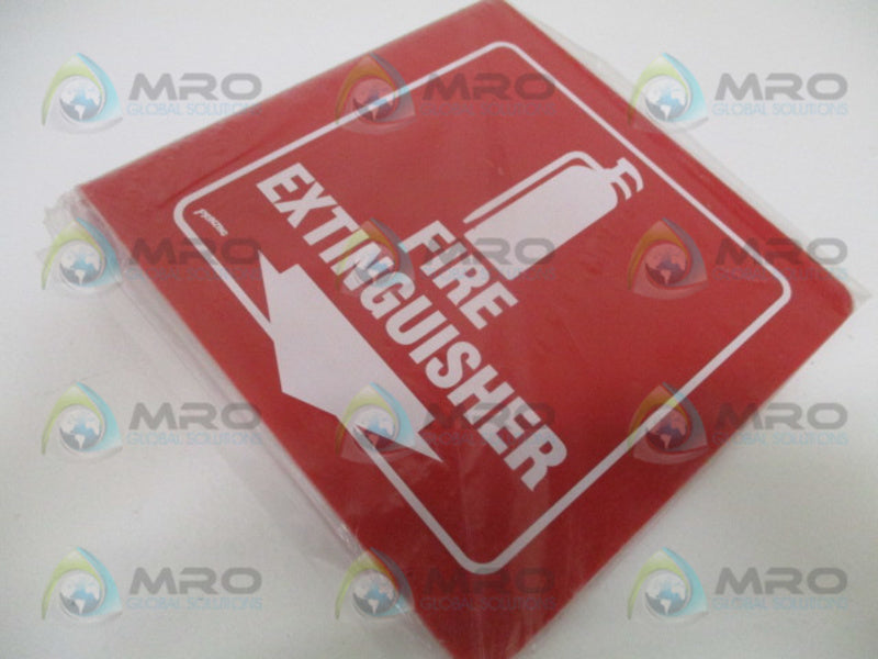 PRINZING L0FE15A 8"X8" "FIRE EXTING" SIGN *NEW IN FACTORY BAG*