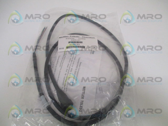 METTLER-TOLEDO THORNTON 1005-67 PATCH CORD * NEW IN FACTORY BAG *