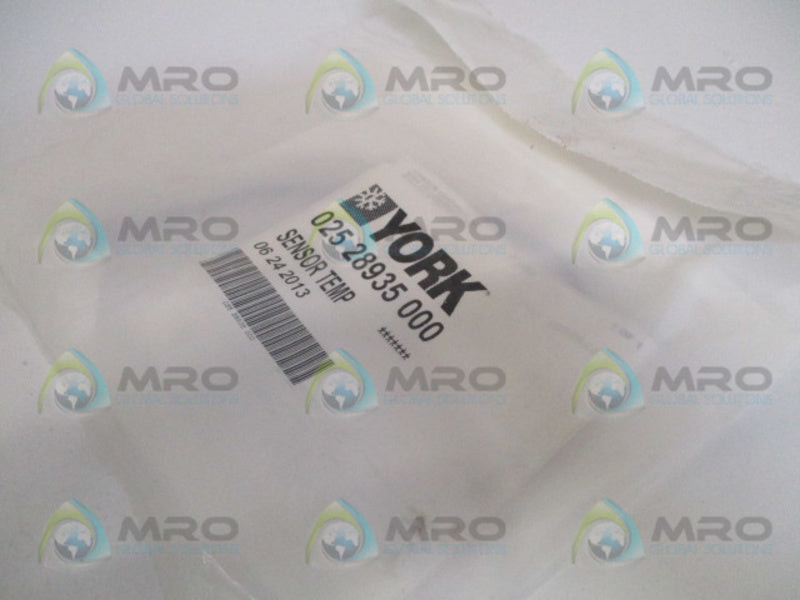 YORK 02528935000 TEMPERATURE SENSOR * NEW IN FACTORY BAG *