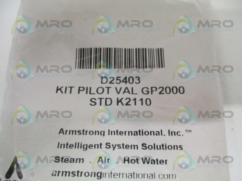 ARMSTRONG D25403 PILOT VALVE KIT * NEW IN FACTORY BAG *