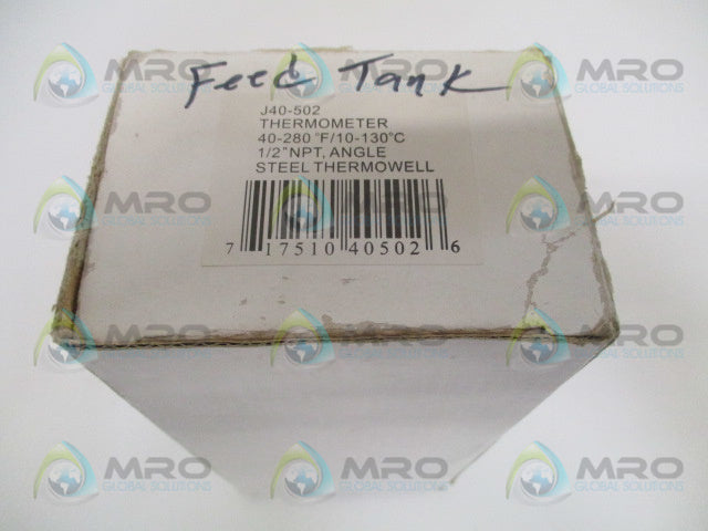 JONES STEPHENS J40-502 THERMOMETER 40-280F 10-130C *NEW IN BOX*