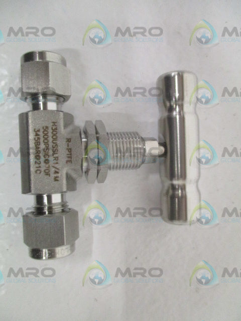 HAM-LET H-300U-SS-L-R-1/4-M VALVE *NEW NO BOX*