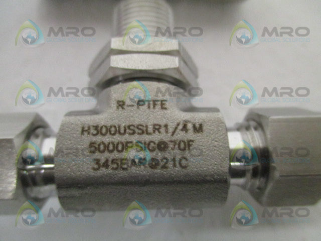 HAM-LET H-300U-SS-L-R-1/4-M VALVE *NEW NO BOX*