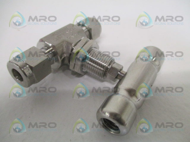 HAM-LET H-300U-SS-L-R-1/4-M VALVE *NEW NO BOX*