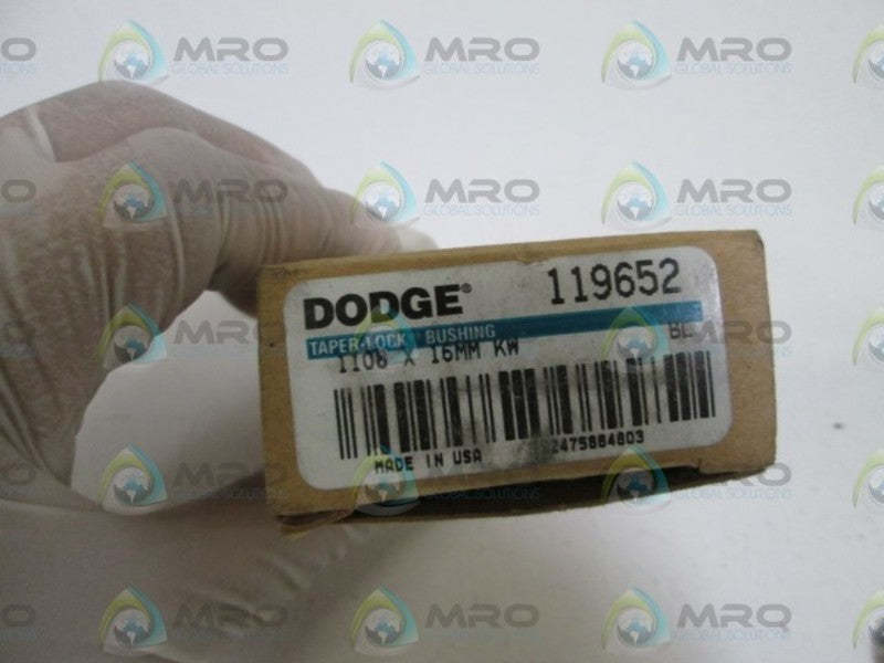 DODGE 119652 1108 TAPER LOCK BUSHING 16MM  NSMP