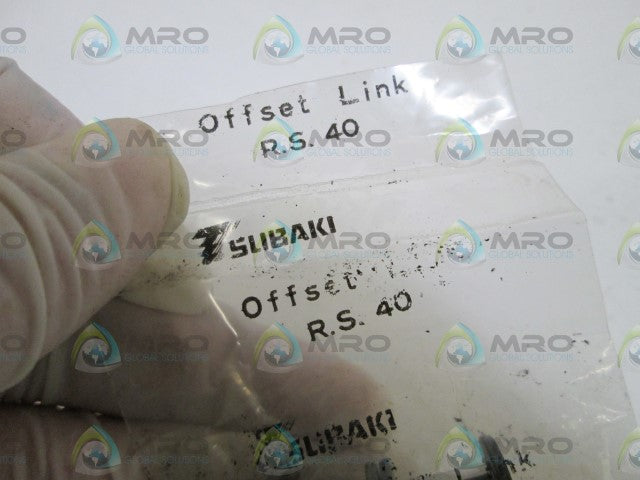 LOT OF 32 TSUBAKI OFFSET CHAIN LINK R.S.40 *NEW IN FACTORY BAG*