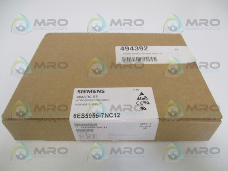 SIEMENS SIMATIC S5 6ES5955-7NC12 * FACTORY SEALED *