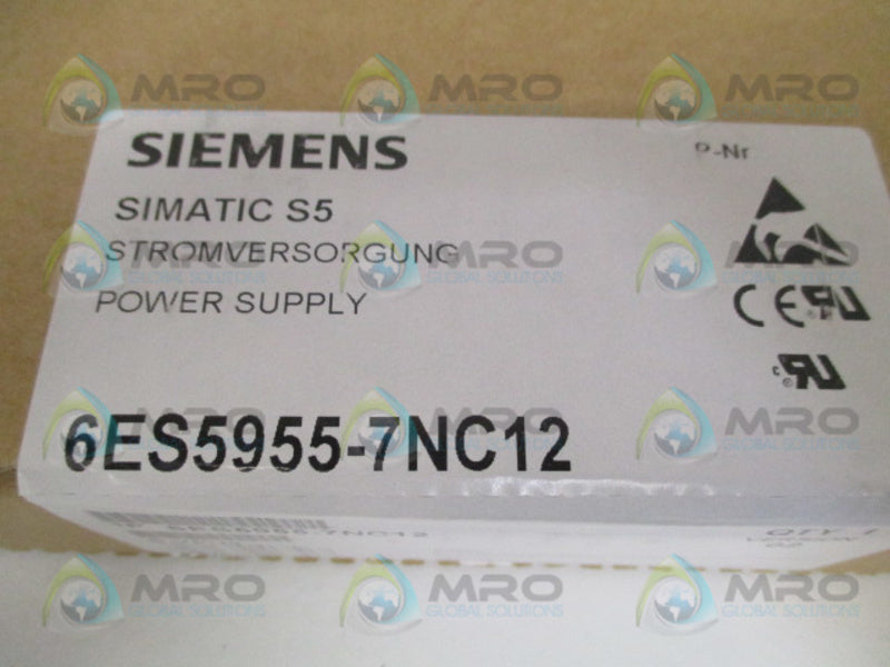 SIEMENS SIMATIC S5 6ES5955-7NC12 * FACTORY SEALED *