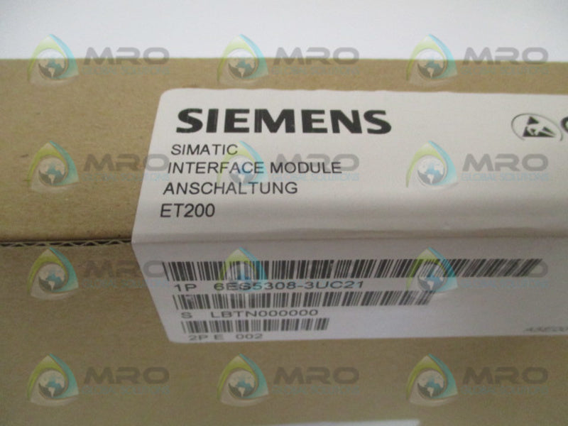 SIEMENS SIMATIC 6ES5308-3UC21 * FACTORY SEALED *