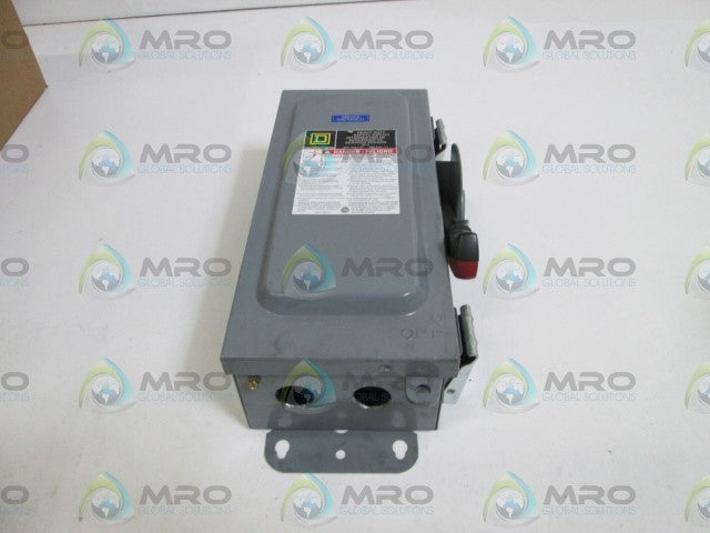SQUARE D SAFETY SWITCH HU361AWK  (MOUNTED BUT NOT USED) *NEW NO BOX*