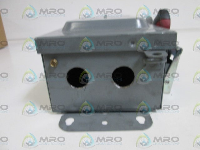 SQUARE D SAFETY SWITCH HU361AWK  (MOUNTED BUT NOT USED) *NEW NO BOX*