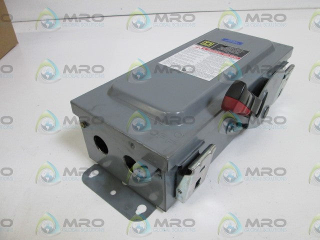 SQUARE D SAFETY SWITCH HU361AWK  (MOUNTED BUT NOT USED) *NEW NO BOX*
