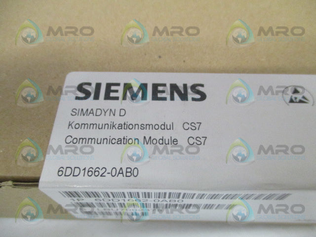 SIEMENS SIMADYN D 6DD1662-0AB0 * FACTORY SEALED *