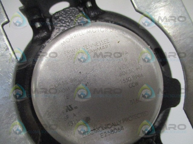 MORRILL MOTORS SSC2B18AHMAR1 FAN MOTOR 115V 1550 RPM *NEW IN BOX*